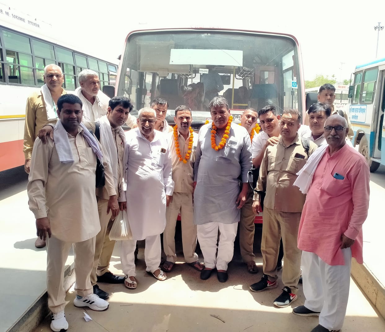 Rewari depot started bus service on rural routes