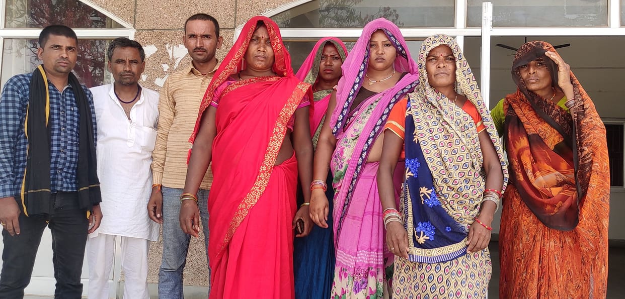 Occupying the land of village society, protesting