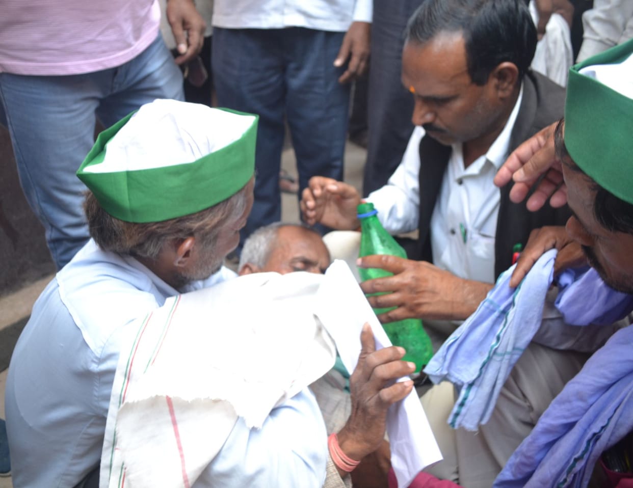 BKU leader clashed with police, Mandal president fell after gasping