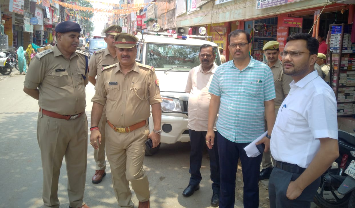 Force was deployed round-the-clock for Friday prayers