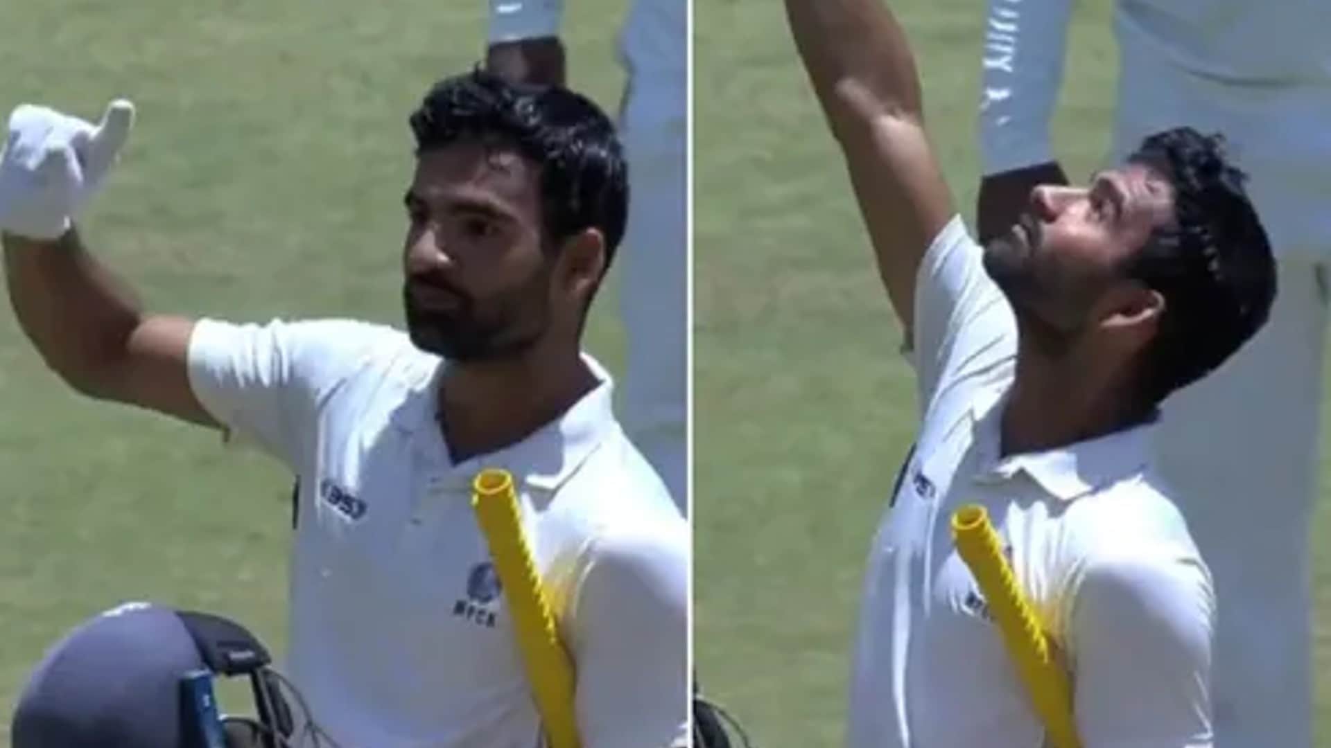 Ranji Trophy Final Yash Dubey remembers Sidhu Moose Wala after hitting a century against Mumbai celebrated KL Rahul style