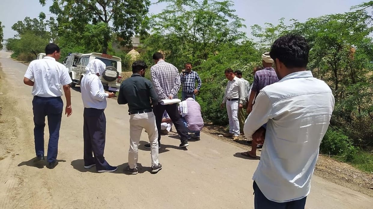 CM Flying's team took samples of road construction material