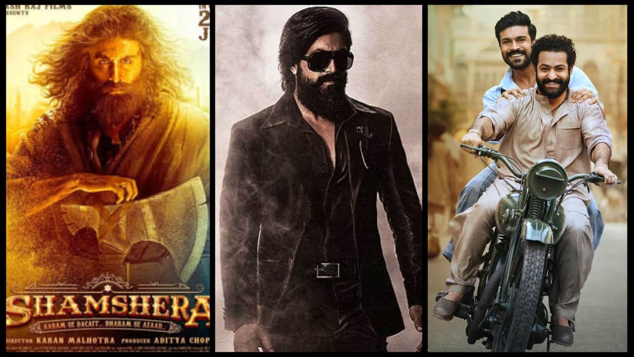 Shamshera vs KGF 2 vs RRR Teaser Ranbir Kapoor Sanjay Dutt Vaani Kapoor Yash S S Rajamouli Trailer Views in 24 Hours