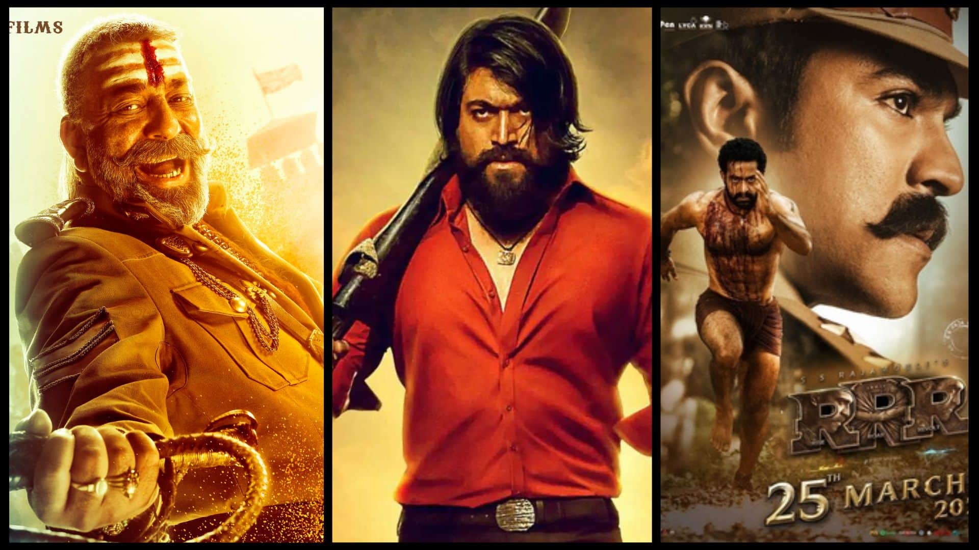Shamshera vs KGF 2 vs RRR Teaser Ranbir Kapoor Sanjay Dutt Vaani Kapoor Yash S S Rajamouli Trailer Views in 24 Hours