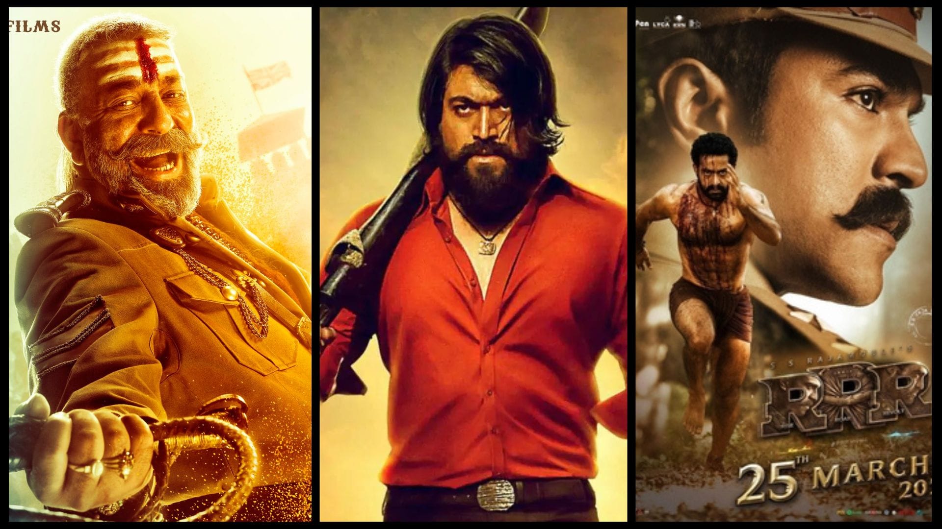 Shamshera vs KGF 2 vs RRR Teaser Ranbir Kapoor Sanjay Dutt Vaani Kapoor Yash S S Rajamouli Trailer Views in 24 Hours