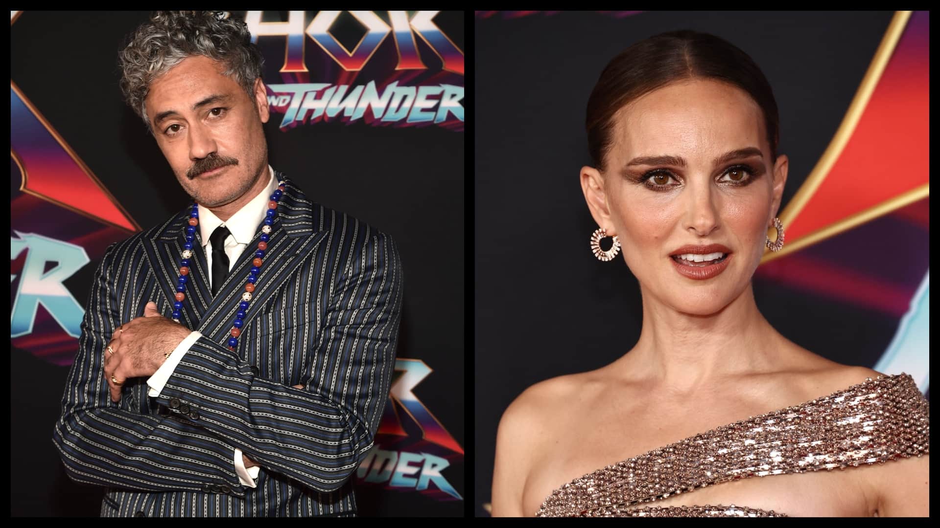 Thor Love And Thunder: Marvel Cinematic Universe Film Stars Natalie Portman Chris Hemsworth  Christian Bale spotted at the world premiere of the movie