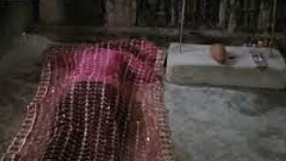 युवती जीभ काटने के बाद चुनरी ओढ़कर मंदिर में लेट गई