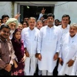 नूंह के नवनिर्वाचित चेयरमैन और पार्षदों के साथ डिप्टी सीएम दुष्यंत चौटाला।