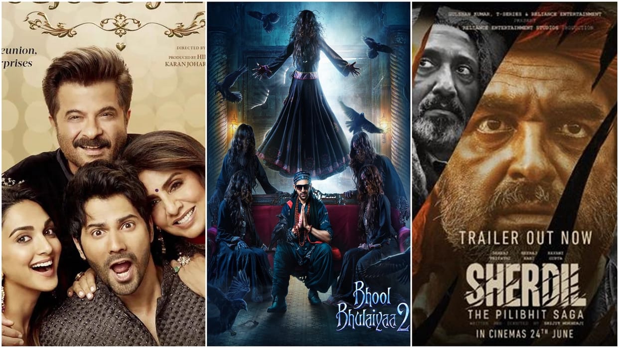 Friday Box Office Report Jug Jugg Jeeyo Sherdil Bhool Bhulaiyaa 2 Nikamma Virata Parvam Vikram Major 777 Charlie