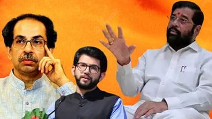 एकनाथ शिंदे, उद्धव ठाकरे और आदित्य ठाकरे