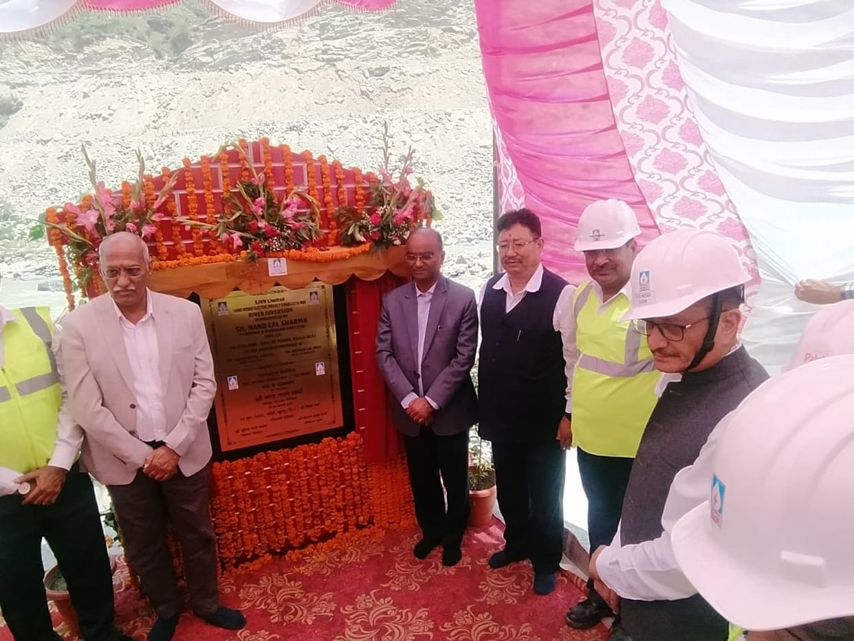sjvn luhari stage one diversion tunnal work completed