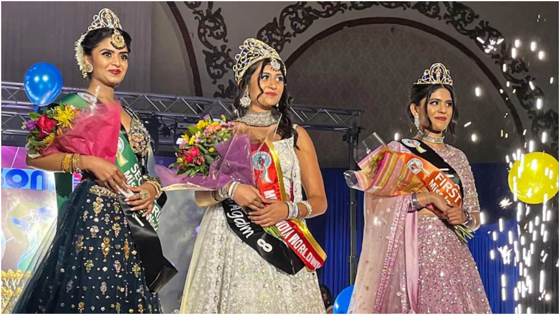 Miss India World Wide 2022 Khushi Patel biomedical student from the UK won Miss India World Wide 2022 