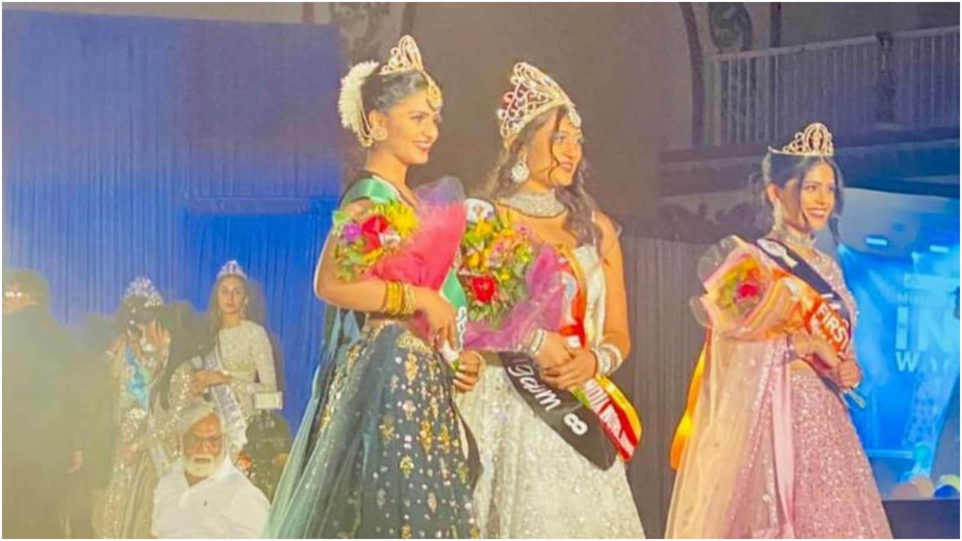 Miss India World Wide 2022 Khushi Patel biomedical student from the UK won Miss India World Wide 2022 