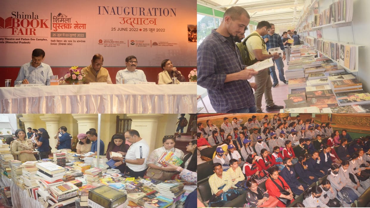 NBT Shimla Book Fair started today at Gaiety Theater and Ridge Maidan