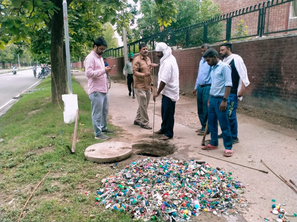 Medical waste being flushed into the sewer instead of sending it to the plant