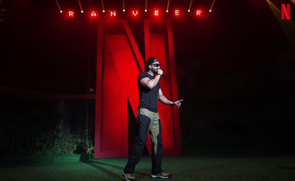 Ranveer Singh making OTT debut on Netflix with Ranveer vs wild with Bear Grylls speaks to his fans in Mumbai event
