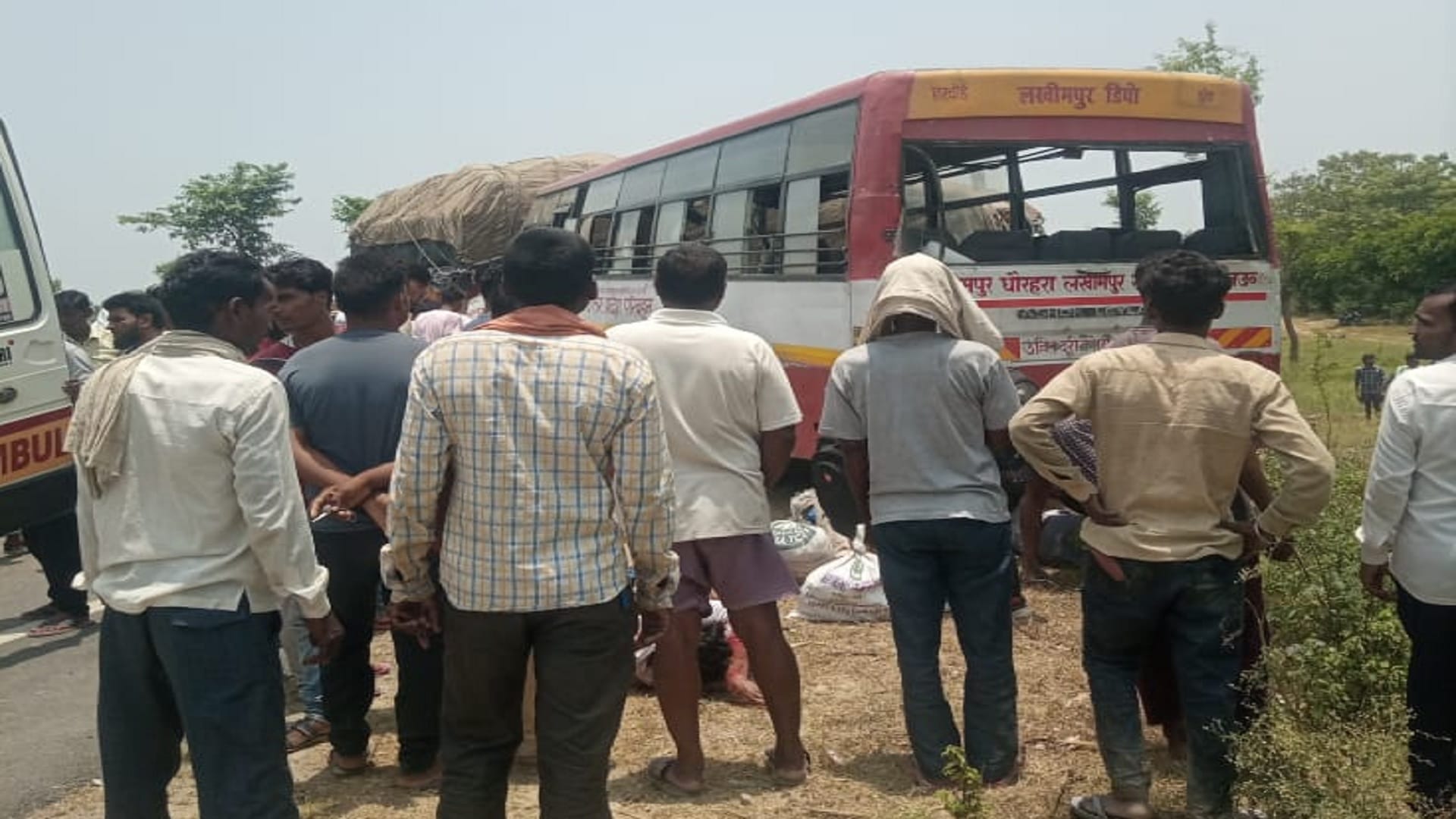 lakhimpur kheri road accident Accident happened while trying to overtake