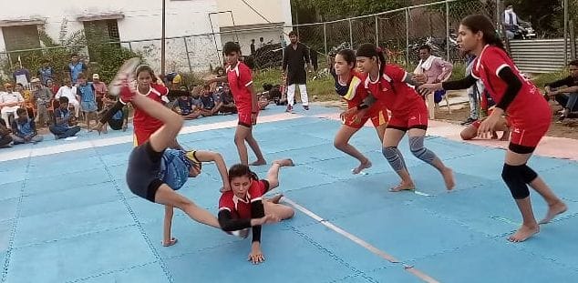 Stadium team became champion in Girls' Kabaddi