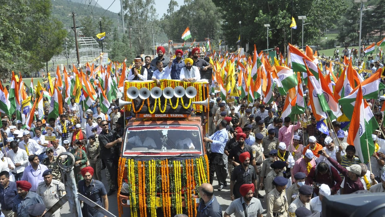 Delhi CM Arvind Kejriwal Tiranga Yatra in Kullu Himachal Pradesh Live updates
