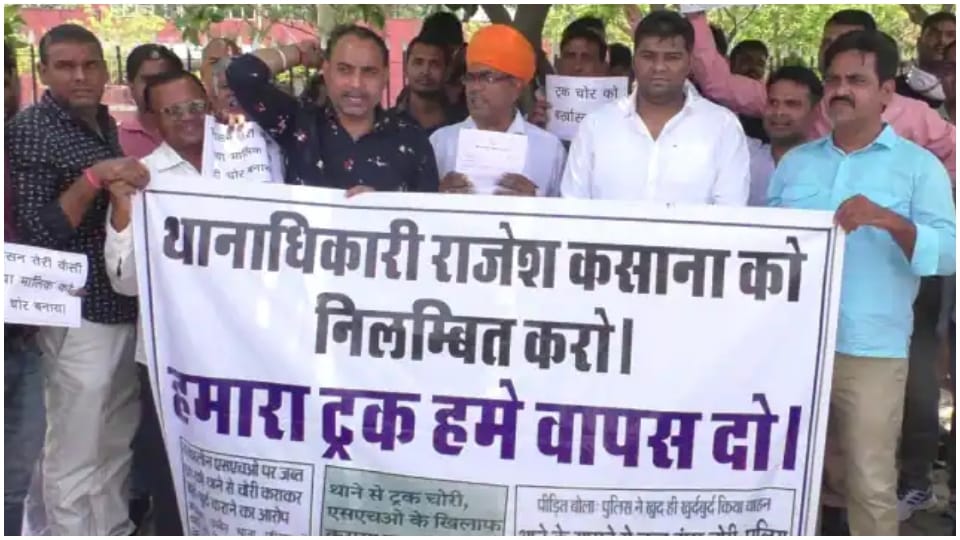 Truck stolen in Bharatpur police station Rajasthan
