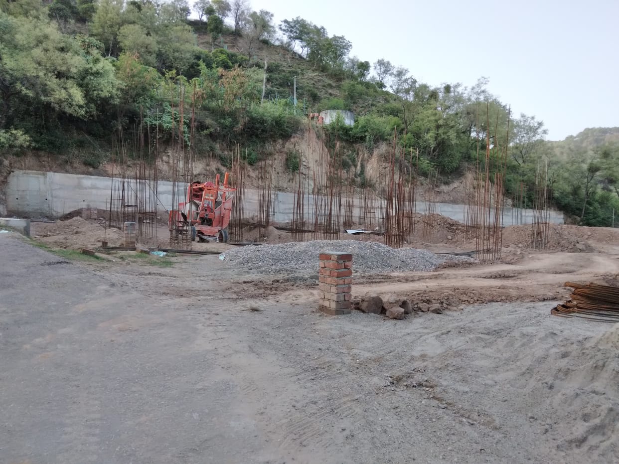 Construction work of PG block in Horticulture College Neri in progress