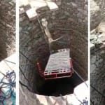 कुंए से बाहर आने से पहले ही छलांग लगाकर जंगल में भाग गया पैंथर।