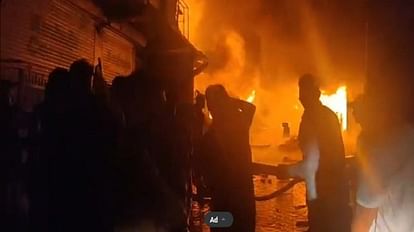 Fire in Shimla Chiog Bazar a dozen shops burnt to ashes