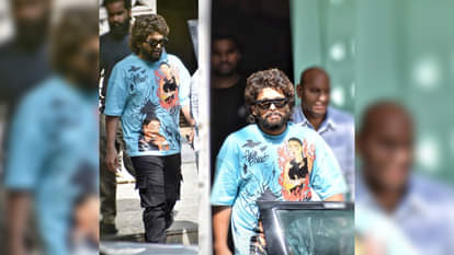 Allu Arjun gets trolled for his latest appearance in pushpa raj look, netizens calls him old and vada pav