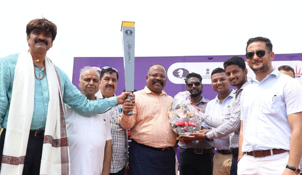 Chess Olympiad torch visit welcomed