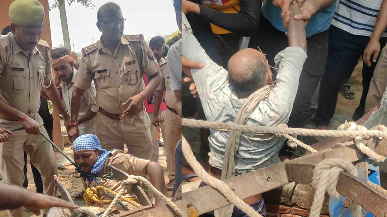 laborer who landed in the well died of poisonous gas