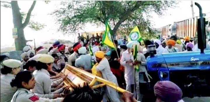 Farmers' strike on getting less compensation