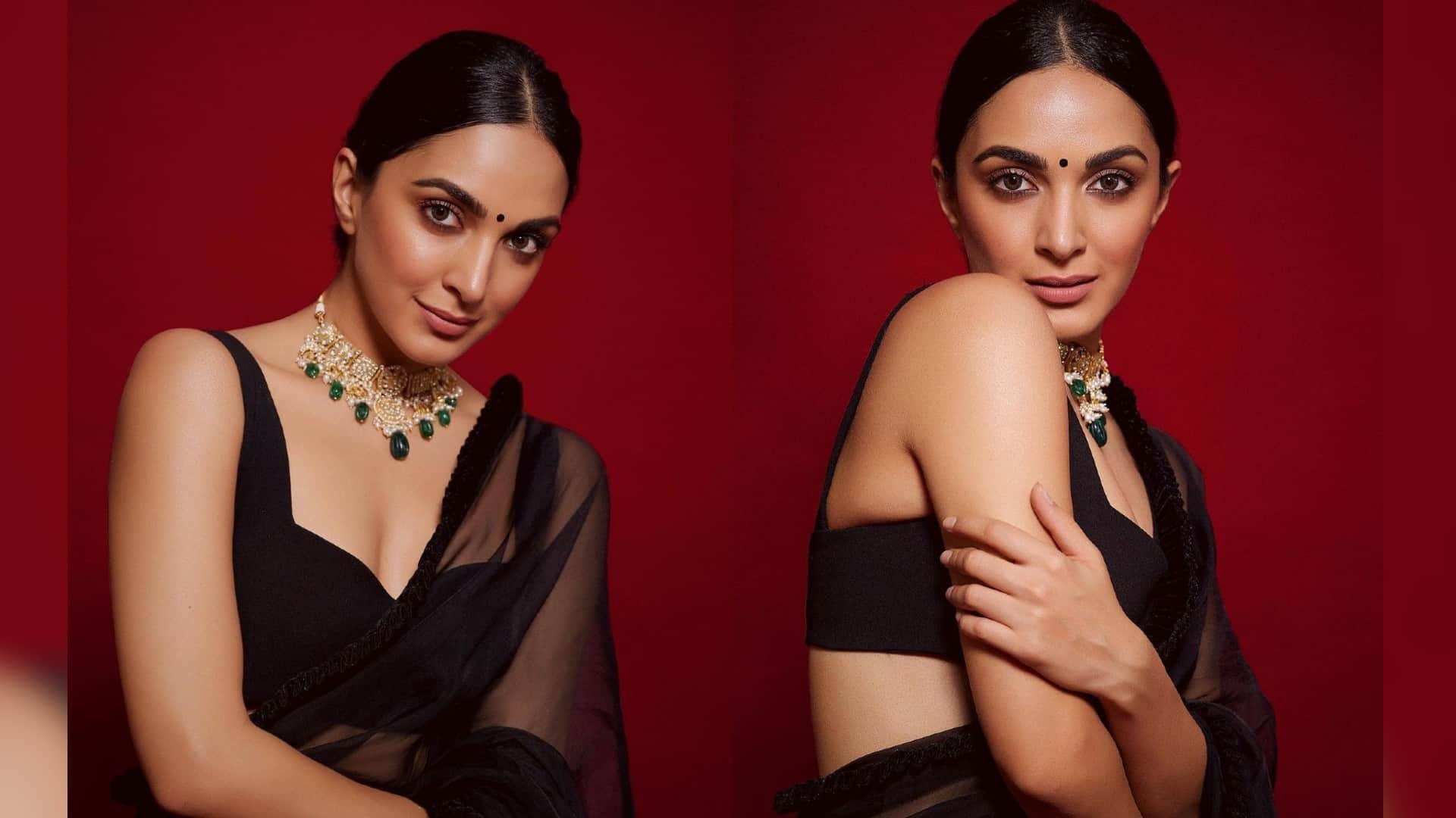 jacqueline fernandez looks bold in backless dress and kiara advani gorgeous saree pics today celebrity update in 10 pictures