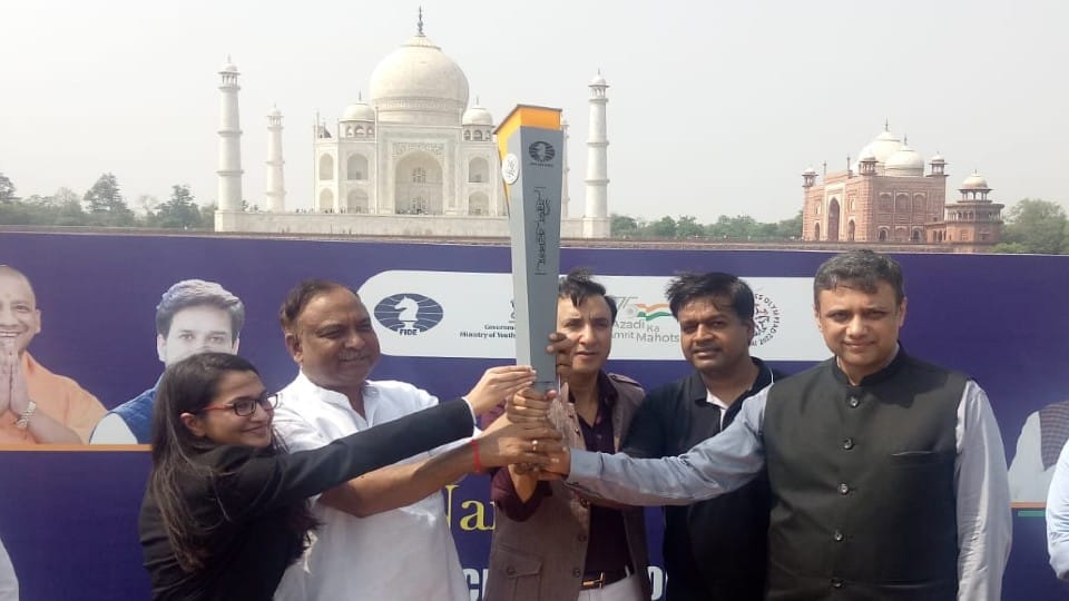 World Chess Olympiad Mashal rally reached Agra