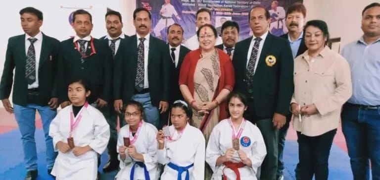 Virat and Aryan at the forefront of karate competition
