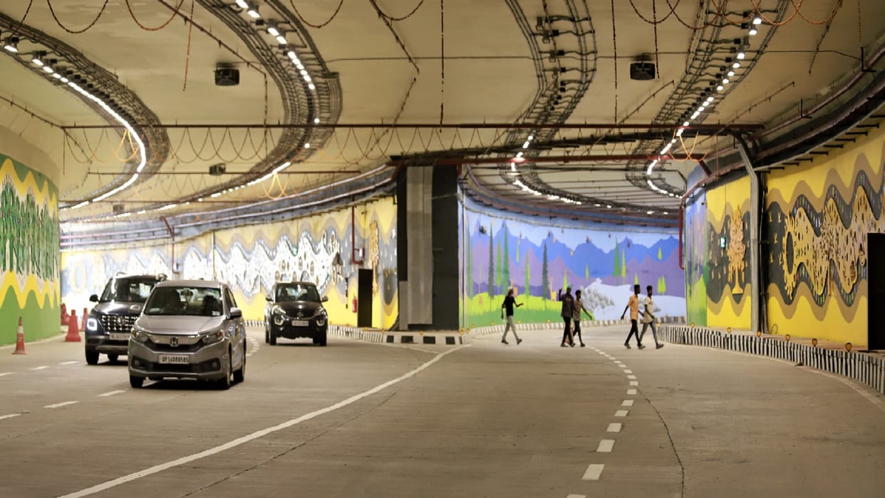 Pragati Maidan tunnel will open from 6 am to 10 pm drainage will be done by automatic pumps