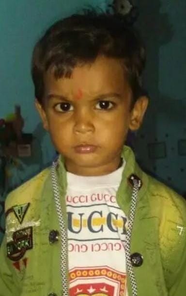 The car collided with the bike, father son died