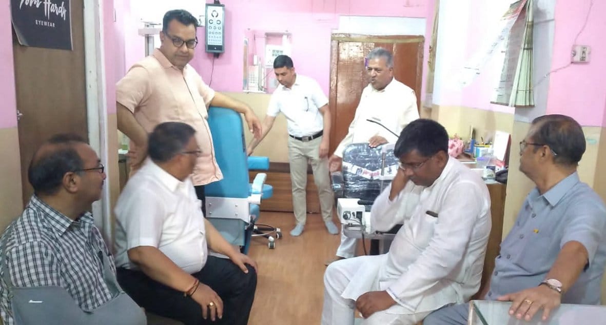 Public relations done for eye checkup camp