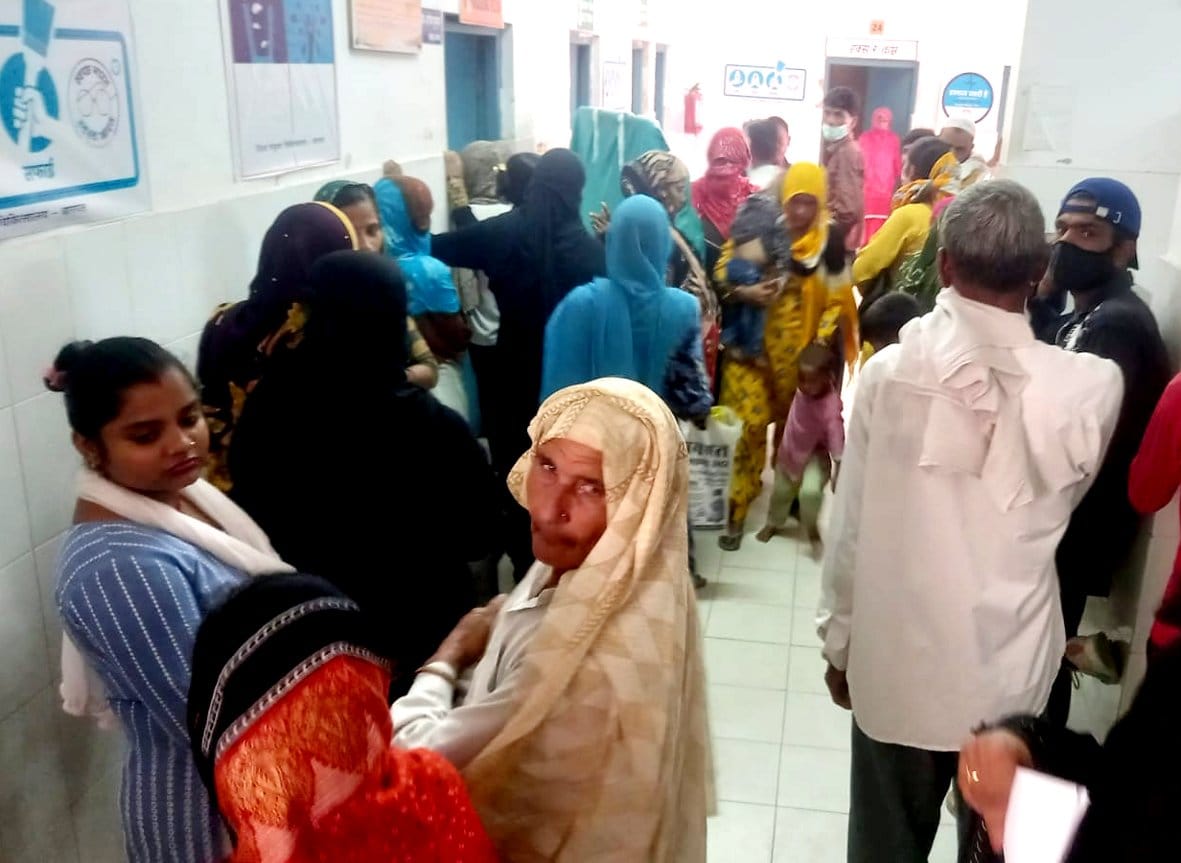 The number of patients increased as the temperature increased