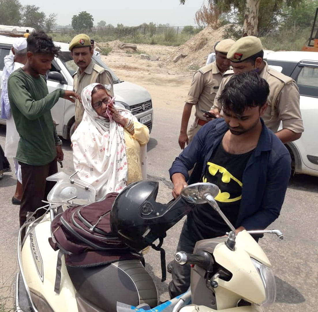 Mother and son injured in road accident