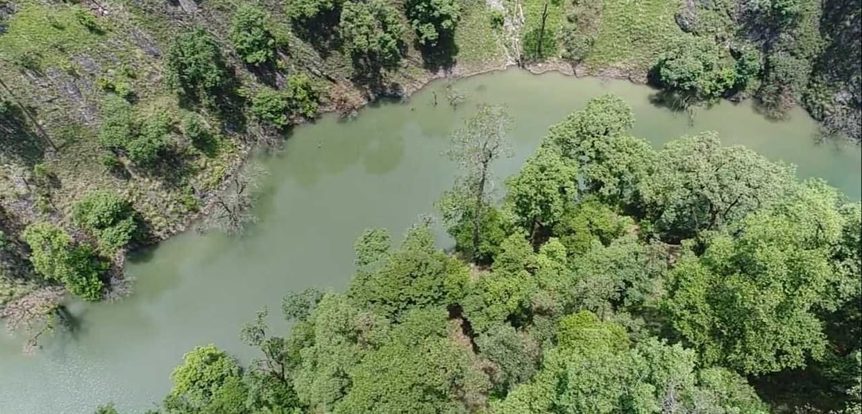 Blockage in River.