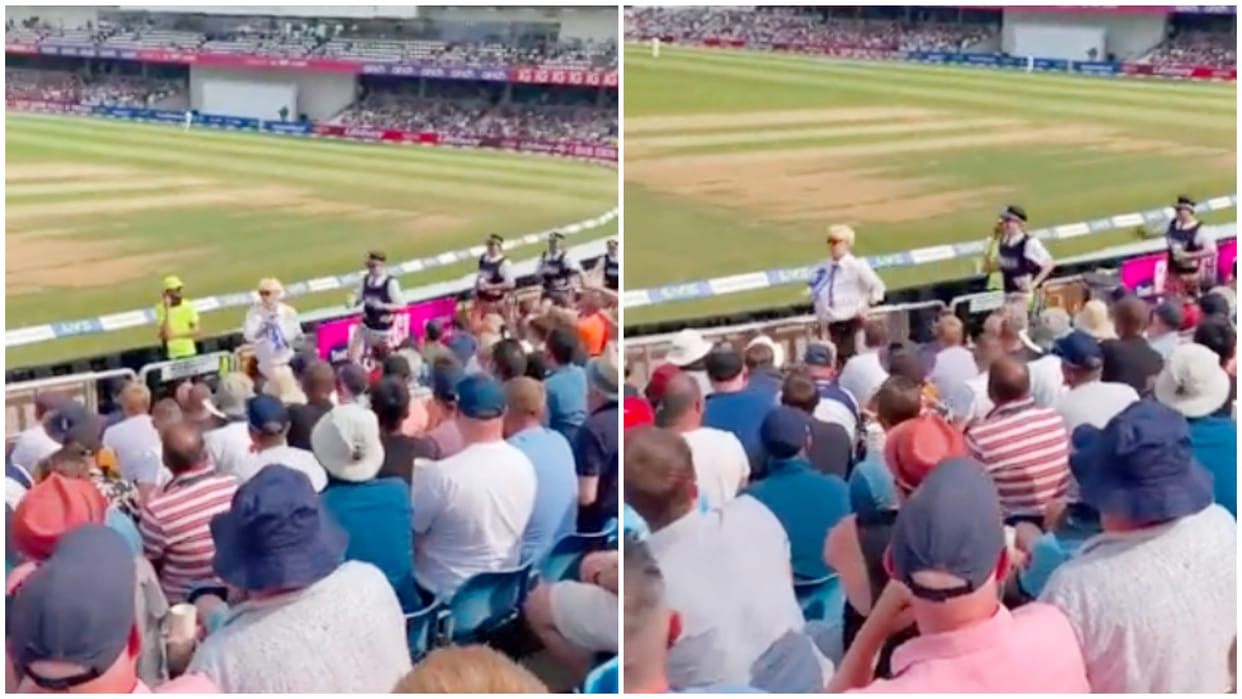 ENG vs NZ 3rd Test: Man entered the stadium posing as British Prime Minister Boris Johnson, made 'cops' run, watch funny video