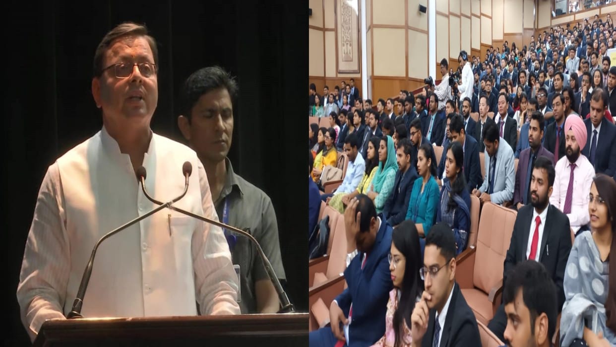 CM Pushkar singh Dhami reached Lal Bahadur Shastri Academy Mussoorie to inaugurate digital exhibition and seminar
