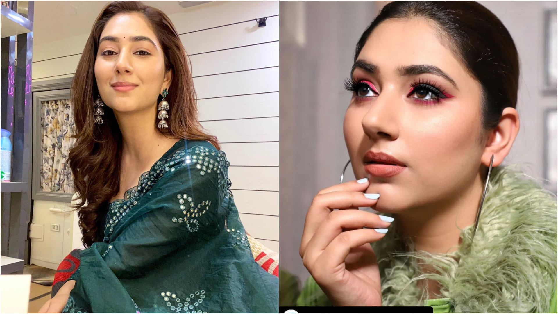 disha parmar pretty in pink wearing pink lehenga