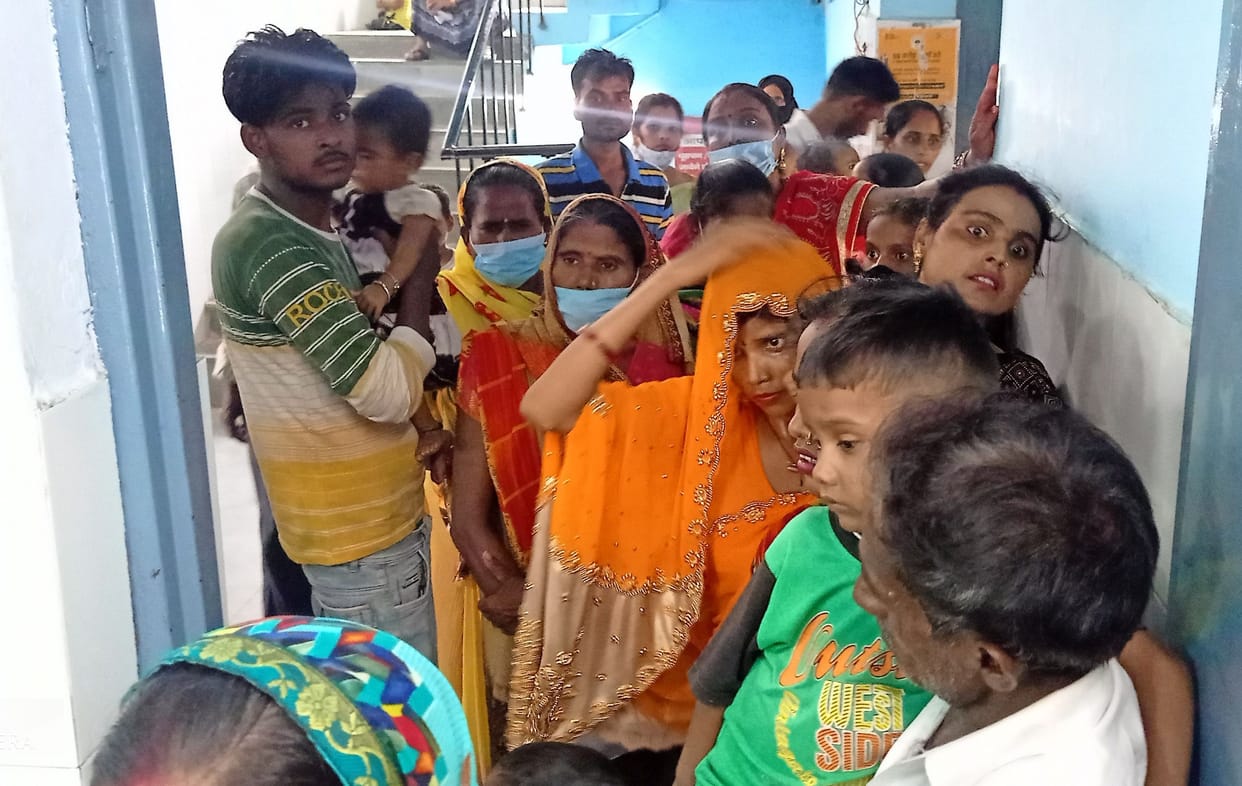 OPD opened on Monday, then the crowd of patients gathered