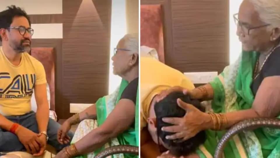 Bhojpuri dinesh lal yadav aka Nirahua took blessings from mother after winning the election from Azamgarh bypoll results