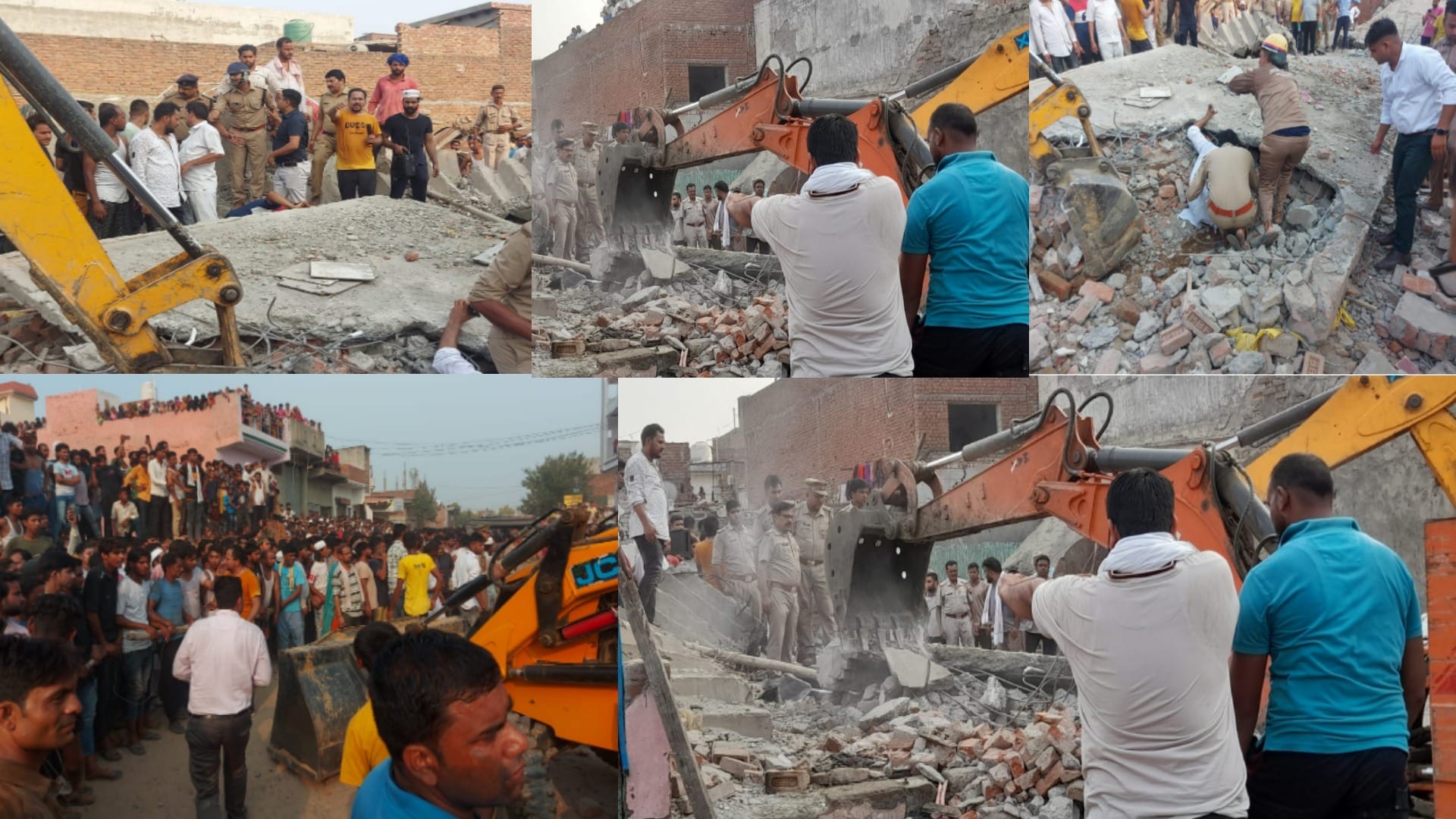 Three houses collapsed in Lisarigate, Meerut, two people died including a woman see photos