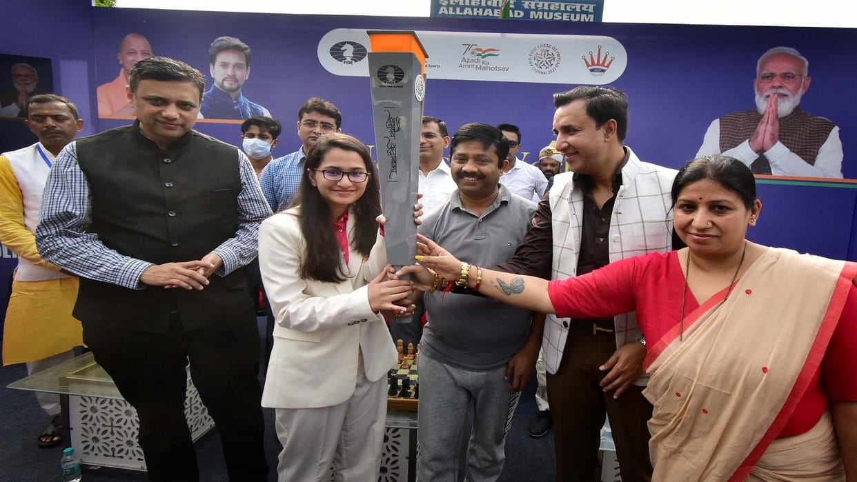 chess olympiad 2022 : Chess Olympiad torch was warmly welcomed