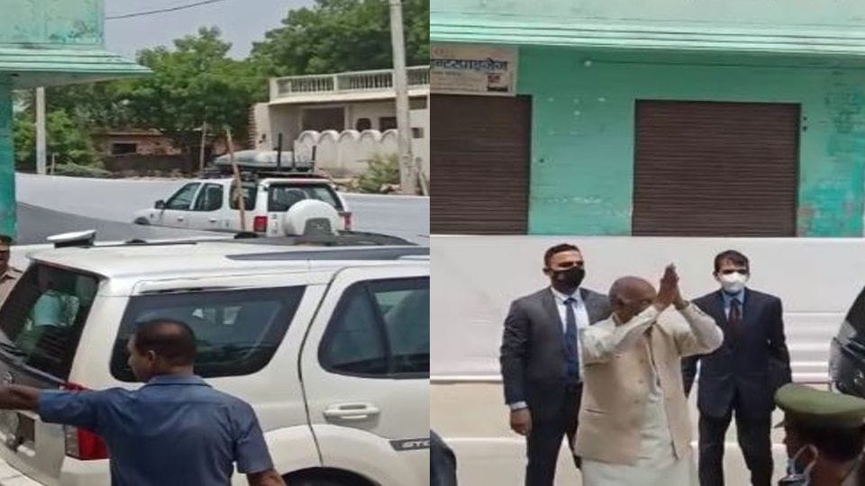 President Ram Nath Kovind broke the protocol and stopped the car in Vrindavan