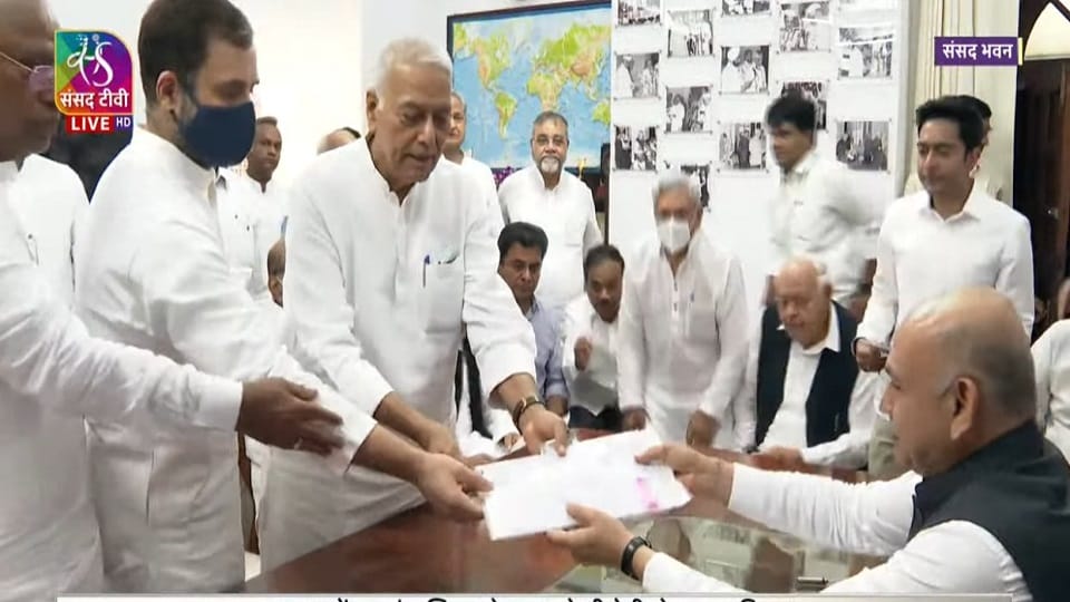 Presidential Election 2022 Opposition Candidate Yashwant Sinha Nomination News Live Updates