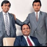 मुकेश,अनिल और धीरू भाई अंबानी